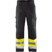 Blakläder Highvis Housut - Musta/Huomio Keltainen - D100