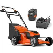Husqvarna Ruohonleikkuri Lc 142I akun ja laturin kanssa
