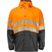 Projob 6431 Lyhyt Sadetakki En Iso 20471 Luokka 3/2 - Orange/Black - XL