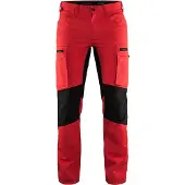 Blakläder Housut Stretch - Punainen/Musta - C56