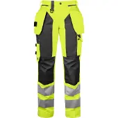 Projob 6519 Naisten Reisitaskuhousut En Iso 20471 Luokka 2 - Yellow/Black - C46