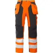 Projob 6506 Housut En Iso 20471 Luokka 2 Oranssi/Musta D84