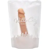 Willie City Luxe Aidonkaltainen Silikonidildo 21 cm - Nude