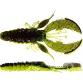 Westin CreCraw Creaturebait 8,5 cm Black/Chartreuse 5-pack