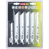 Ryobi RAK06RB 6-osainen puukkosahanteräsarja