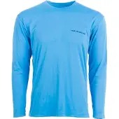 Grundens Tech Tee LS G Hook Print Coastal Blue XL