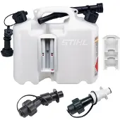 Stihl Kombikannu, läpinäkyvä, työkalukiinnikkeet & ylitäyttösuulakkeet