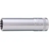 Bahco Pitkä hylsy A7402DM 3/8", 17 mm, 12-kulma
