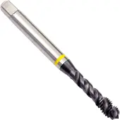 DORMER E412 M10mm HSS-E-PM M Konekierretapit, Lastua nostavat urat 48⁰, Keltainen Shark, kevennetty takaosa