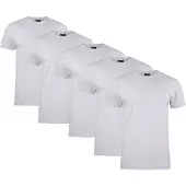 Clique T-paita Miesten 5 pakkauksen Ash Melange