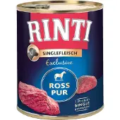 Rinti 12 x 800 g hevonen Single Exclusive koiranruoka