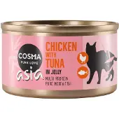 Cosma 24x85g Asia hyytelössä kana & tonnikala kissan märkäruoka