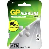 GP nappiparisto 76A, 1.5V, LR44, 4-pack, 4 kpl