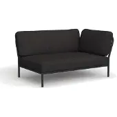 Houe Level lounge sofa ash heritage right corner alumiini
