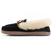 Minnetonka Mokkasiina 'Alpinsheepskin' kerma / vaaleanruskea / musta
