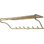 Maze Hat rack -hylly brass matte l 60 cm