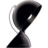 Artemide Pöytävalaisin , Dalù, Musta, Olohuone, Muovi, Design