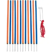 Zooplus Exclusive Agility Fun & Sport pujottelueste 12 keppiä, Ø 2,5 cm, pituus 100 cm