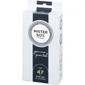 Mister Size Pure Feel Kondomit 10 kpl (47-69 mm) - Kirkas