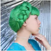 Leg avenue Misfit Long Wavy Wig Green