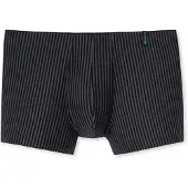 Schiesser Blue-Black Striped Shorts - Long Life Soft - Black - XL