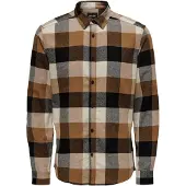 Only & Sons Paita 'Gudmund' beige / vaaleanruskea / harmaa / musta