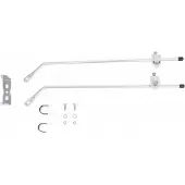 Tom Takatuen kiinnikkeet - - Malli 2555510 - Alumiini - Pituus 38 cm - Paino 205 g