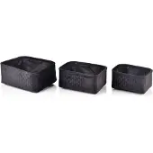 Affek Design SARA BLACK täydellinen 3 koria L27x20xH11 cm, M24x17xH11 cm, S20x14xH10 cm, M24x17xH11 cm, S20x14xH10 cm