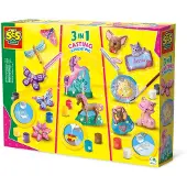 SES Creative Askartelusetti - Valuta ja maalaa - 3in1 - - OneSize - Askartelusetit