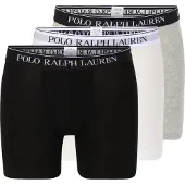 Ralph Lauren Bokserishortsit meleerattu harmaa / musta / valkoinen