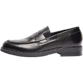 Selected Slmblake Leather Penny Loafer - Black - 40