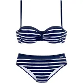 LASCANA Bikini laivastonsininen / valkoinen