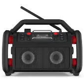 Perfectpro RockPro Työmaa Radio DAB+, FM AUX, Bluetooth, USB akkulataustoiminto, suojattu