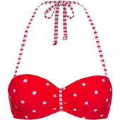 s.Oliver Bikinitoppi 'Audrey' tulenpunainen / valkoinen