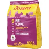 Josera MiniDeluxe viljaton kuivaruoka pienten rotujen koirille karitsalla, 900 g