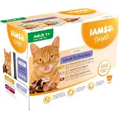 IAMS 12x85g Delights Adult in Sauce Land Mix kissanruoka