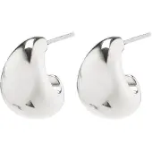 Pilgrim Alexane Recycled Chunky Mini Hoop Earrings - Silver - ONE SIZE