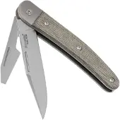 Lionsteel Jack 2 Green Canvas Micarta JK2 CVG pocket knife