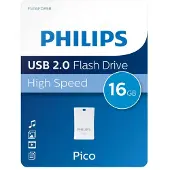 Philips FM16FD85B/00, 16 GB, USB A-tyyppi, 2.0, Suojus, Sininen, Valkoinen