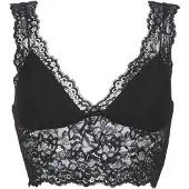 Pieces Pclina Lace Bra Top - Black - XS