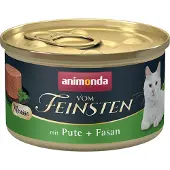 Animonda Vom Feinsten 12x85g kalkkuna + fasaani Adult -kissanruoka