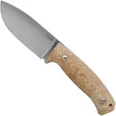 Lionsteel M2M CVN Natural Canvas Micarta fixed knife