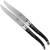 Laguiole T22MINBF horn polished 2-piece steak knife set