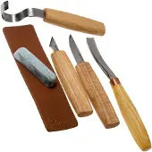 BeaverCraft Tools Veistosarja S49; 6 kpl.; lusikoiden ja muiden puutuotteiden veistämiseen