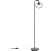 QAZQA Teollinen lattiavalaisin musta 23 cm - Margarita