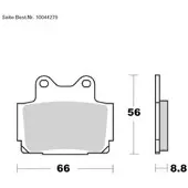 Louis Parts Orgaaniset jarrupalat