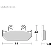 Louis Parts Orgaaniset jarrupalat erilaisia malleja