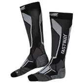 FASTWAY Uni 201 pitkä Sukat Musta/Harmaa unisex, size 43-46