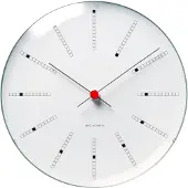 Arne Jacobsen AJ Bankers seinäkello 29 cm, valkoinen