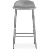 Normann Copenhagen Form baarituoli metallijalat 75 cm harmaa